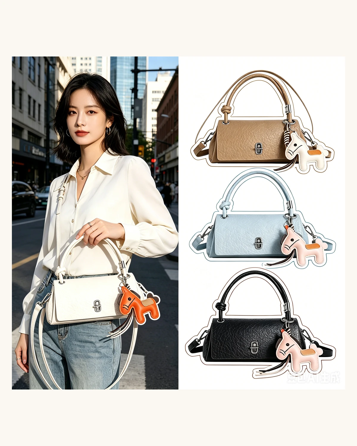 Women's handbag colors and styling