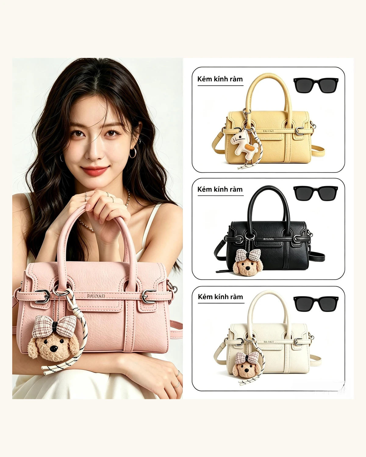 Women's handbag color variants