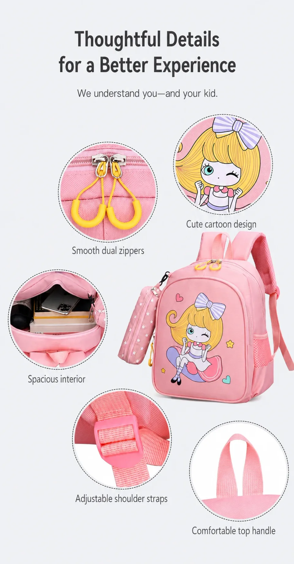 Kids School Bag 211-2# — Product details 02