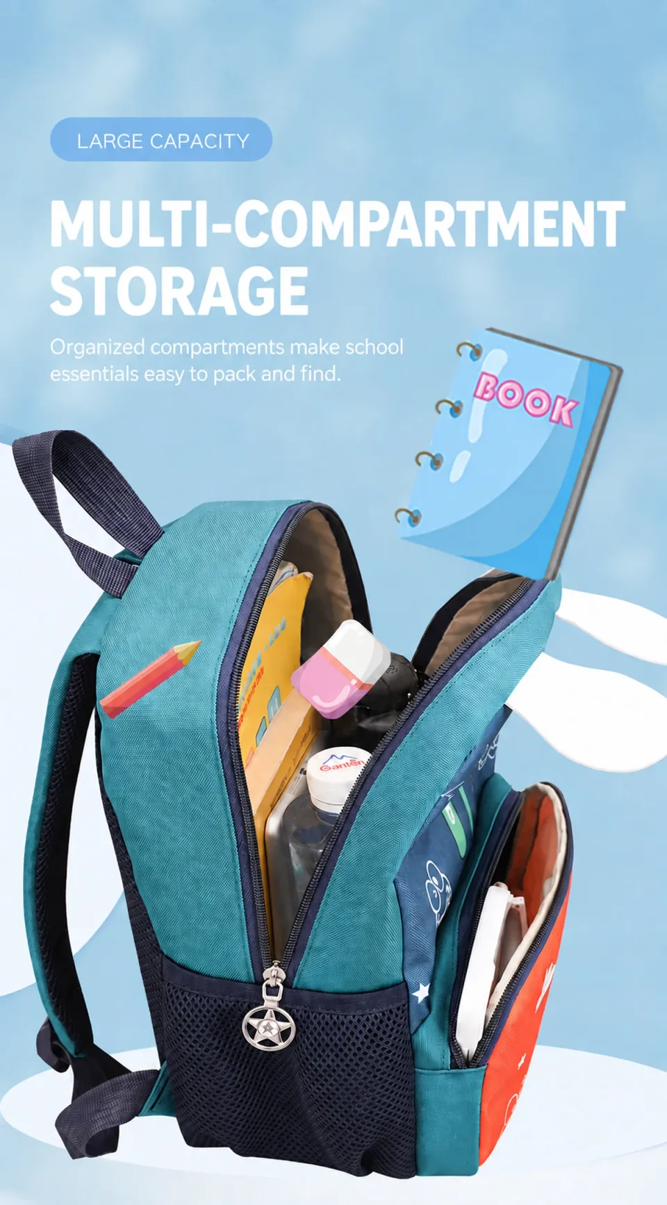 Kids School Bag 51# — Product details 03