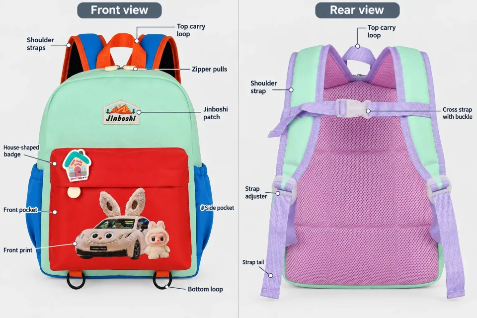 Kids School Bag 018# — Product details 08