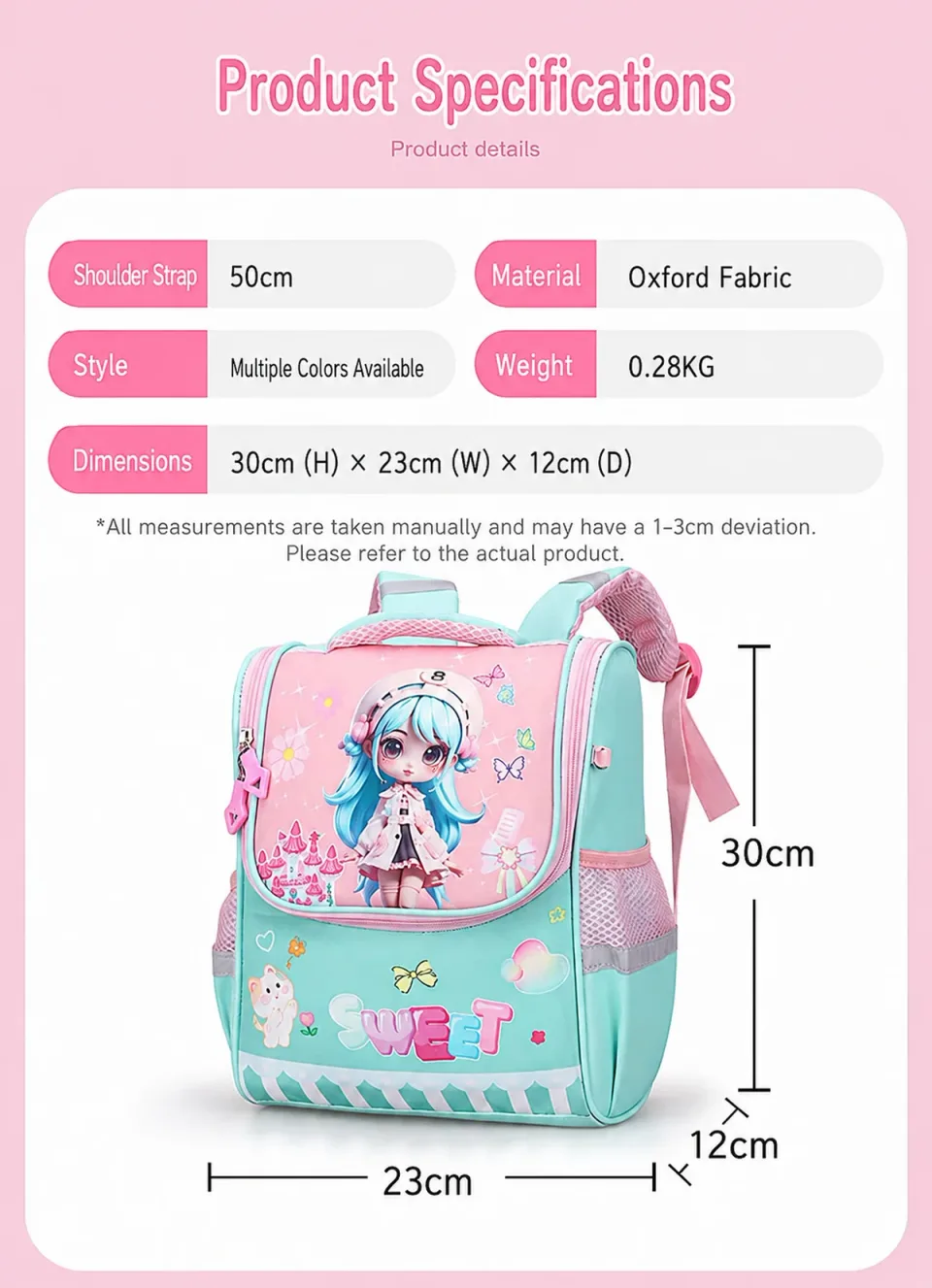 Kids School Bag 930-2# — Product details 05