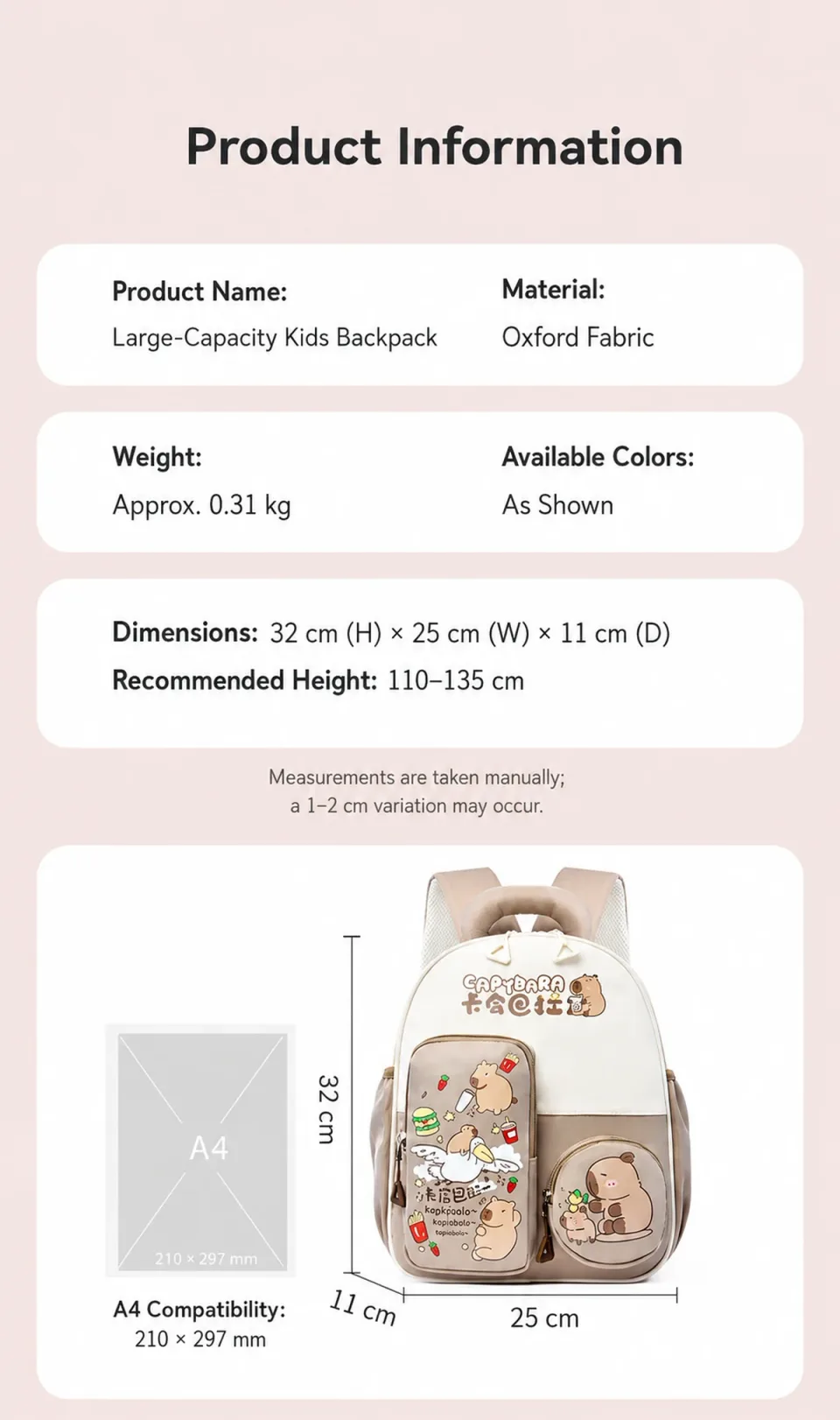 Mochila escolar 8026# — Detalles del producto 01