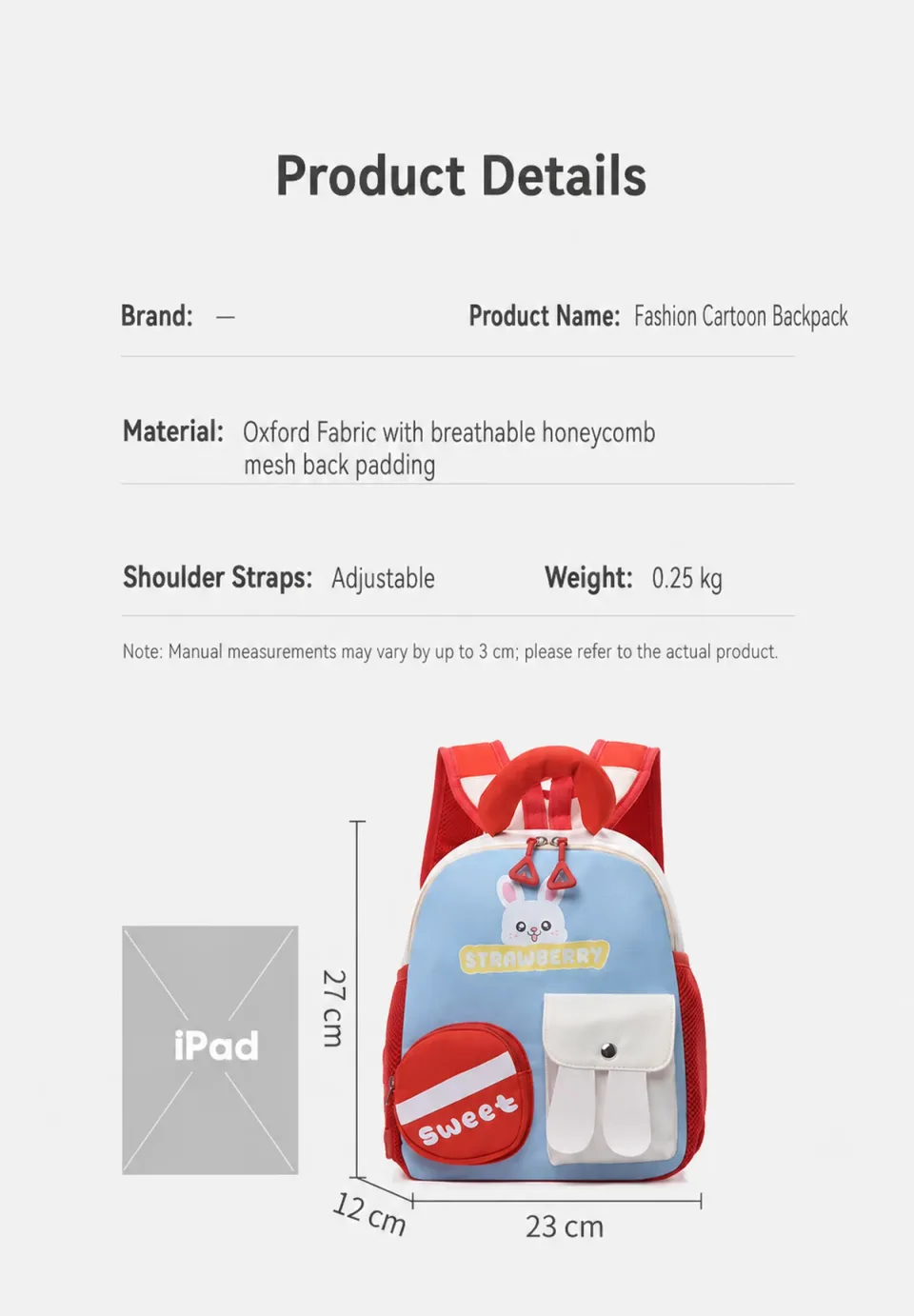 Mochila escolar 8001# — Detalles del producto 05