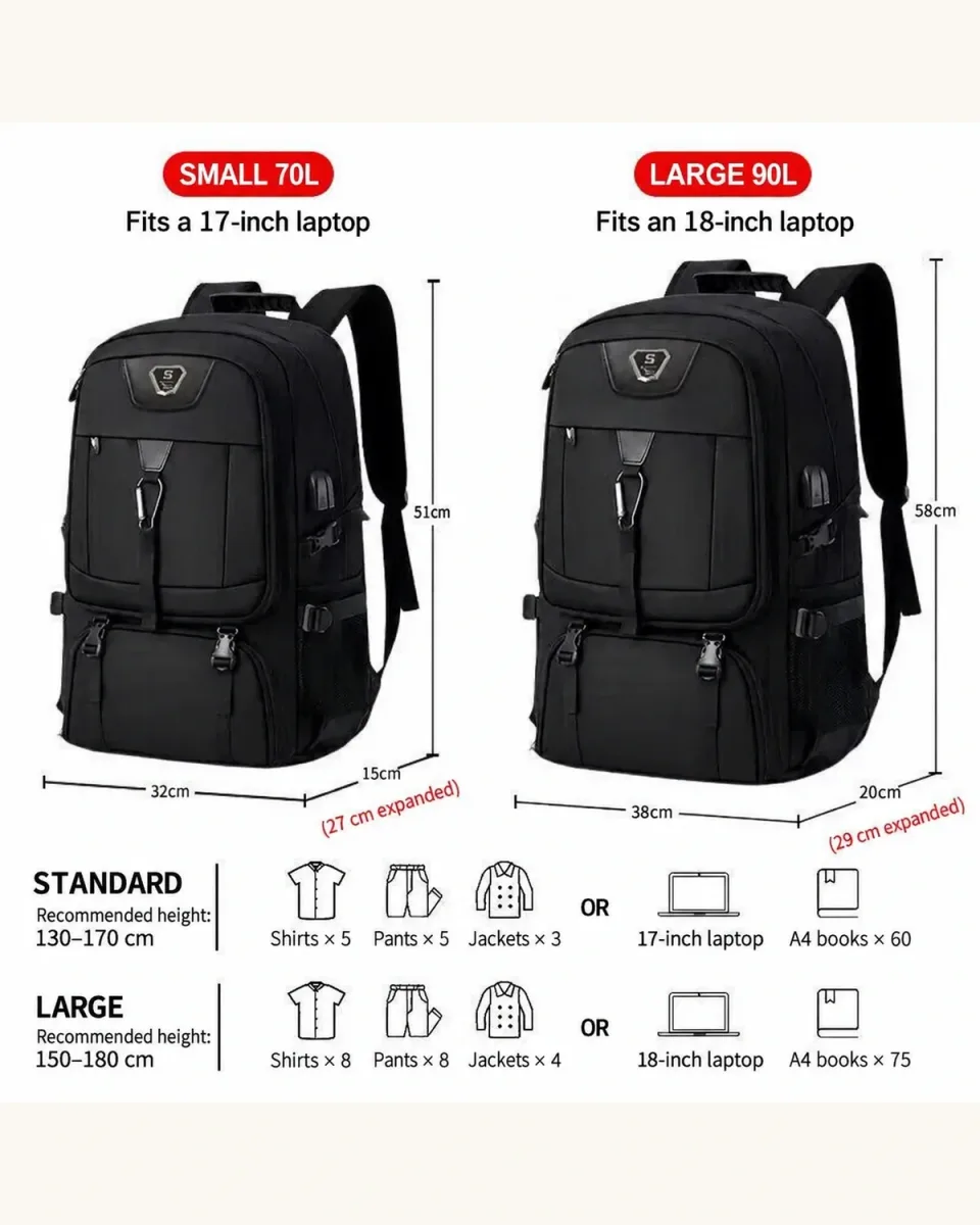 Mochila 1680 — Preto