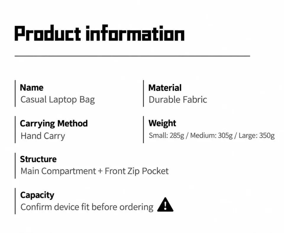 Laptop Bag 6502 — Product details 04