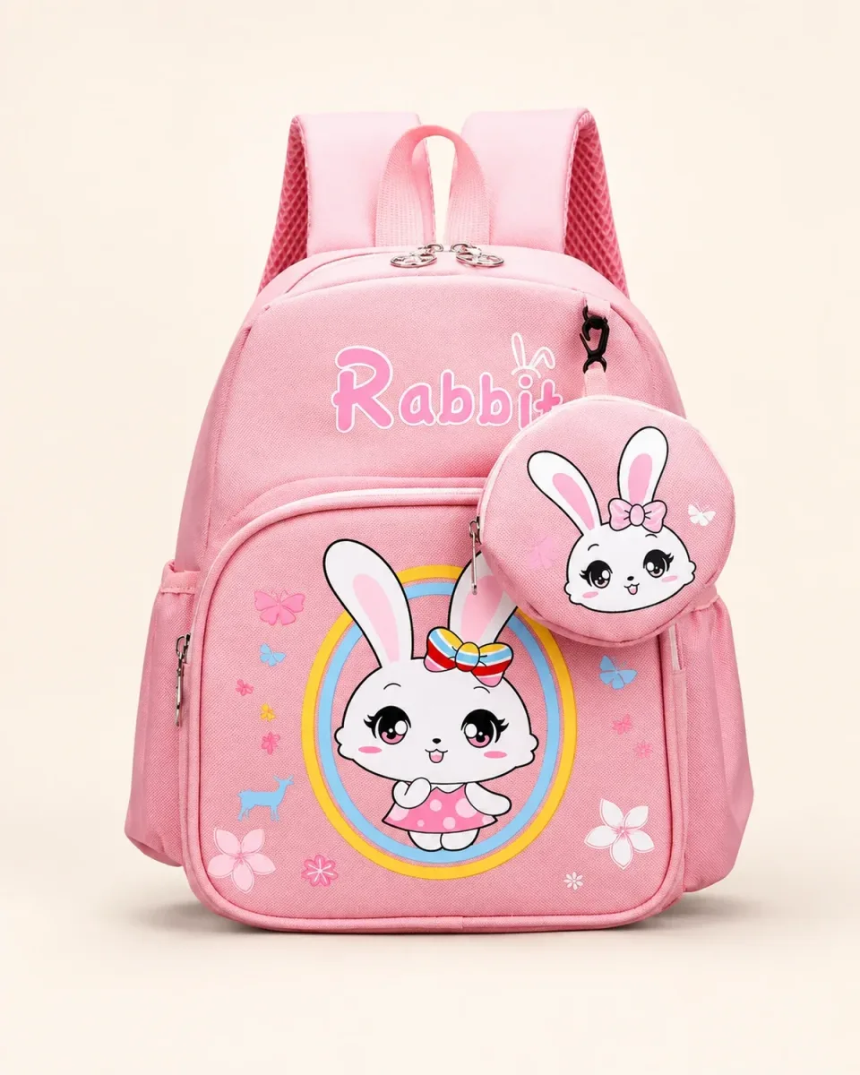 Mochila escolar 8899# — Rabbit Rosa