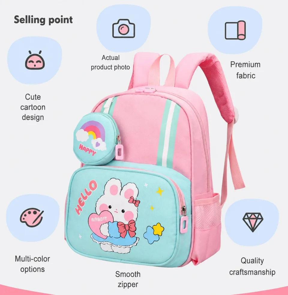 Kids School Bag 818# — Product details 02