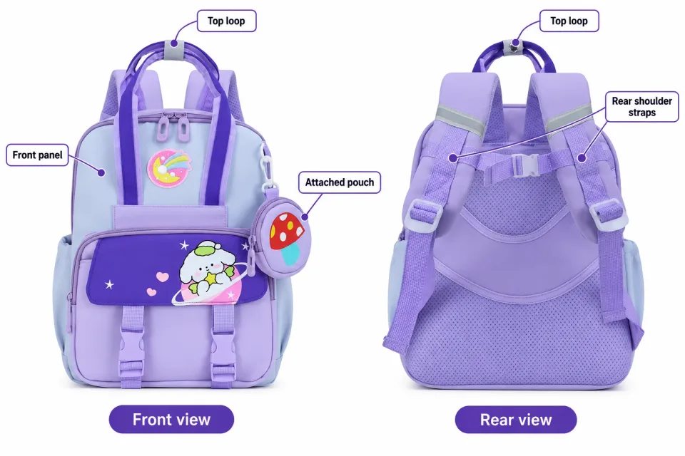 Mochila escolar 011# — Detalhes do produto 07