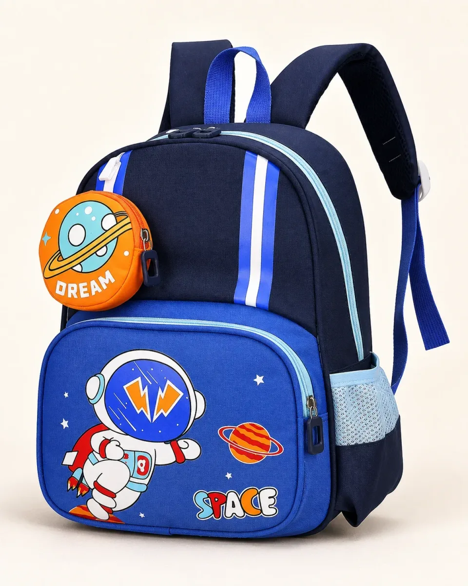 Mochila escolar 818# — 太空人Azul marino Azul
