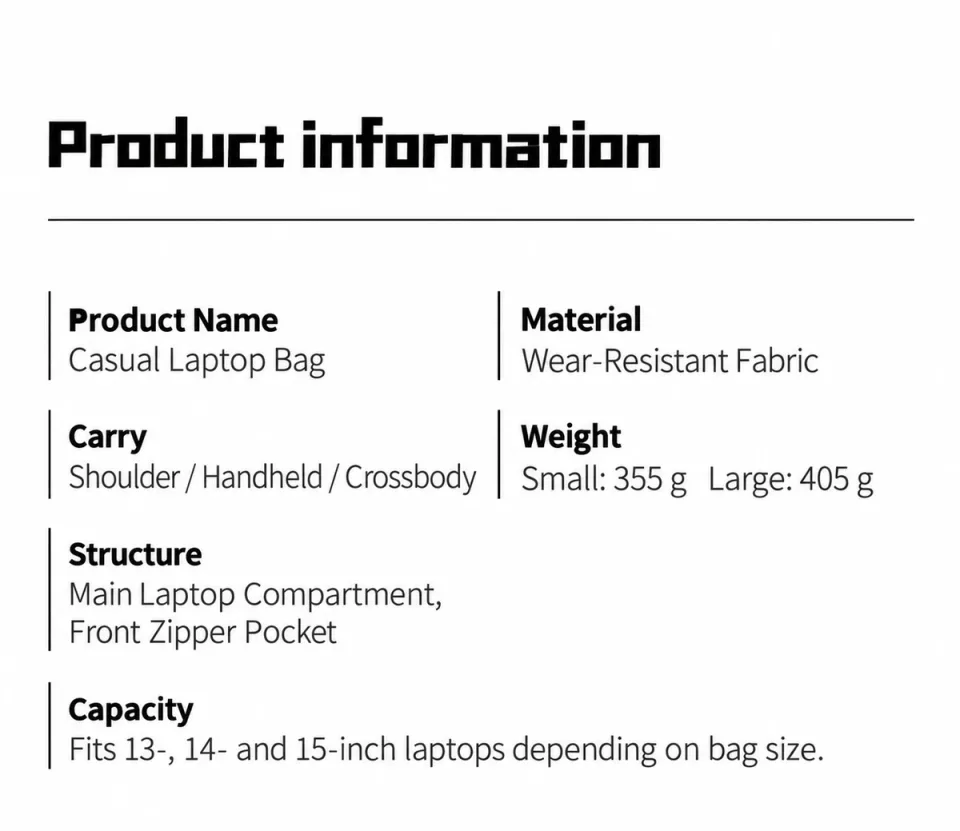 Laptop Bag 6508 — Product details 10