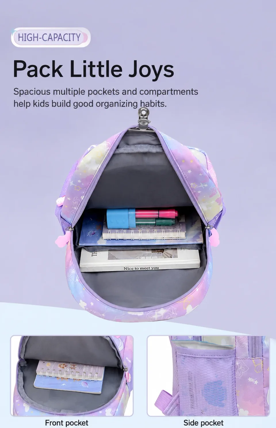 Mochila escolar 2354# — Detalles del producto 03