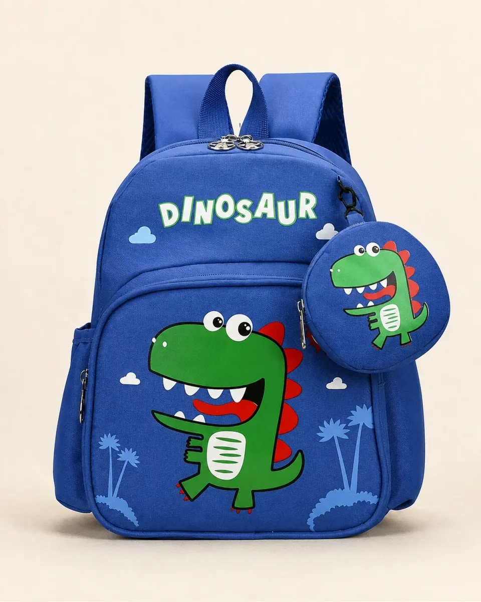 Mochila escolar 8899# — Dinosaur Azul