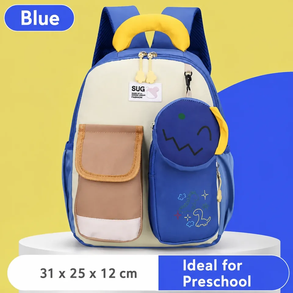 Mochila escolar 54# — Azul